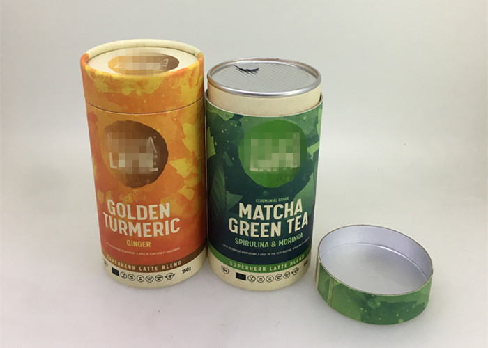 CMYK que imprime os tubos de papel pequenos herméticos com a tampa da folha para o empacotamento de Macha
